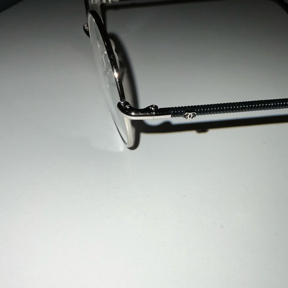 Chanel Silver Circle Frame Glasses With Black Sides - Picture 3 of 8